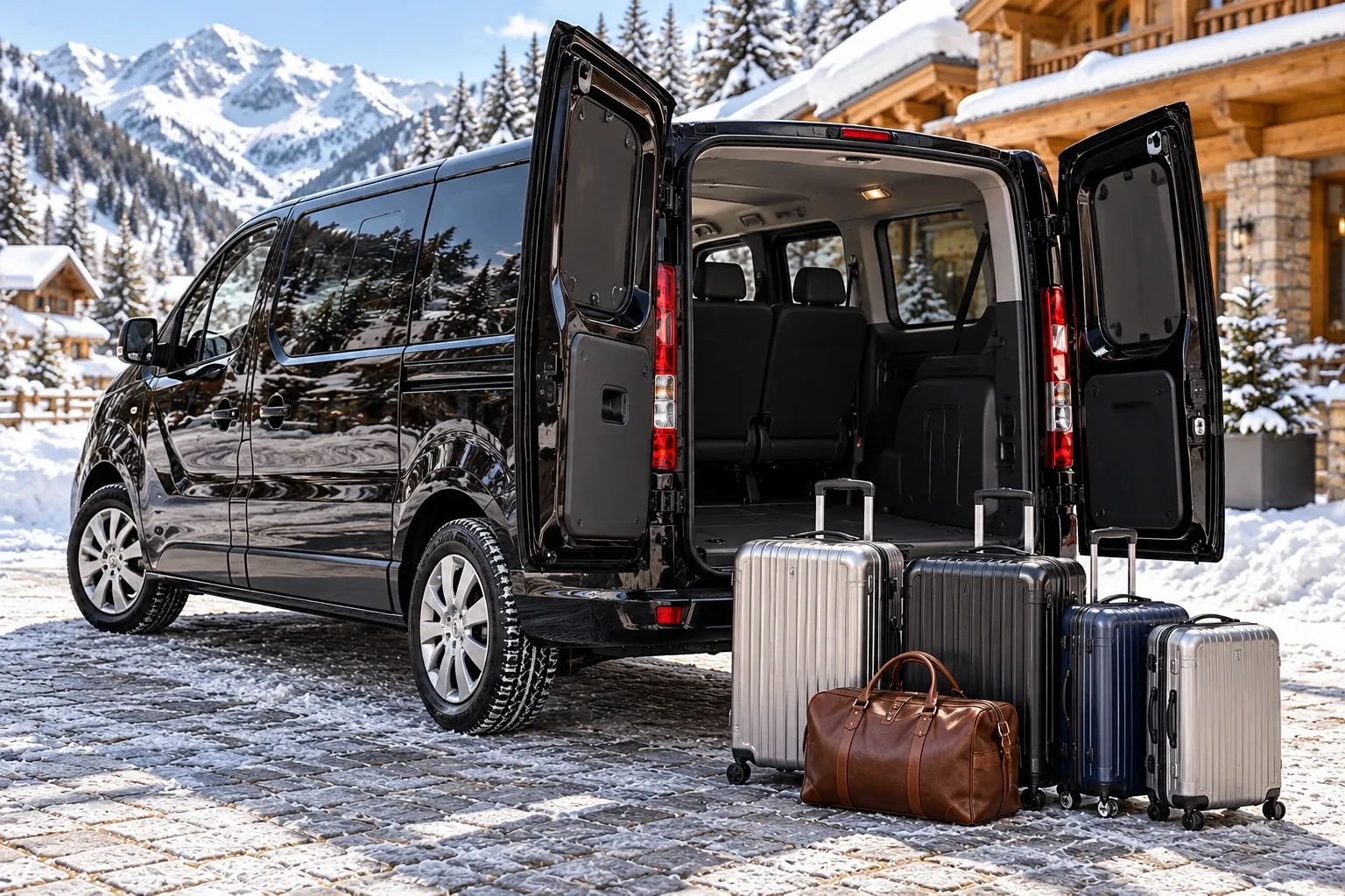 Van VTC VSS-Cab pour un trajet depuis Rivolet